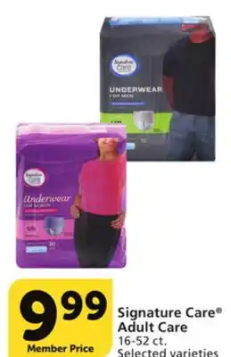 Vons Signature care adult care offer