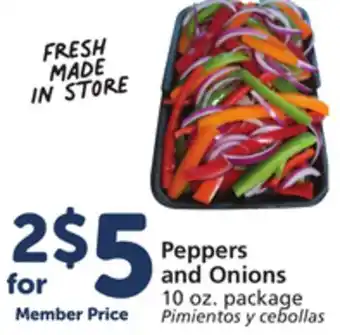 Vons Peppers and onions offer