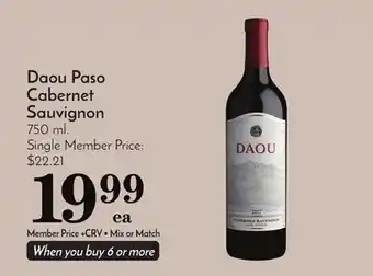 Pavilions Daou paso cabernet sauvignon offer
