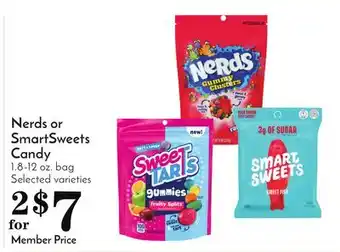 Pavilions Nerds or smartsweets candy offer