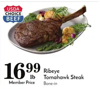 Pavilions Ribeye tomahawk steak offer