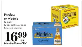 Pavilions Pacifico or modelo offer