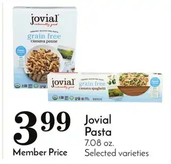 Pavilions Jovial pasta offer