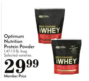 Pavilions Optimum nutrition protein powder offer