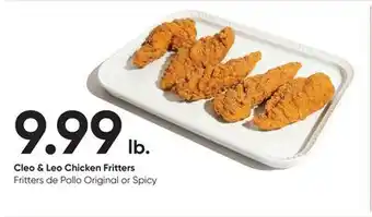 Stater Bros Cleo & leo chicken fritters offer