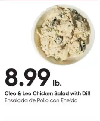 Stater Bros Cleo & leo chicken salad with dill offer