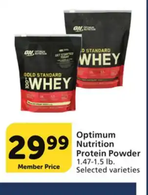 Albertsons Optimum nutrition protein powder offer