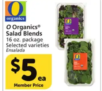 Albertsons O organics salad blends offer