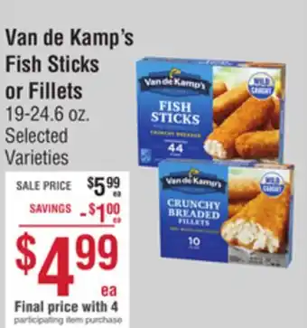 Smart & Final Van de kamp's fish sticks or fillets offer