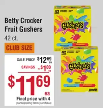 Smart & Final Betty crocker fruit gushers offer
