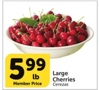 Albertsons Large cherries offer