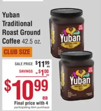 Smart & Final Yuban traditional roast ground coffee offer
