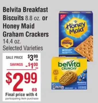 Smart & Final Belvita breakfast biscuits 8.8 oz. or honey maid graham crackers 14.4 oz offer