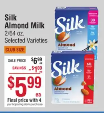 Smart & Final Silk almond milk offer