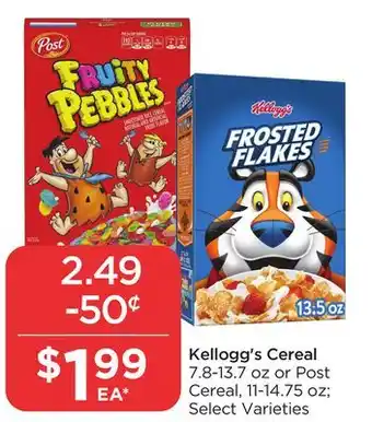 Food 4 Less Kellogg's cereal offer