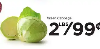 Food 4 Less Green cabbage offer