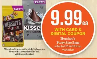 Mariano's Hershey's party size bags offer