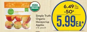 Mariano's Simple truth organic honeycrisp apples offer