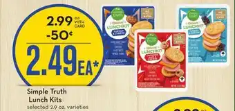 Mariano's Simple truth lunch kits offer