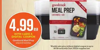 Mariano's Goodcook meal prep offer