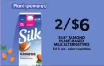 Jewel-Osco Silk almond plant-based milk alternatives offer