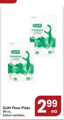 Jewel-Osco Gum floss picks offer