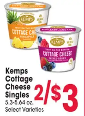 Jewel-Osco Kemps cottage cheese singles offer