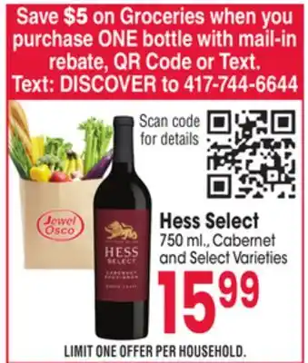 Jewel-Osco Hess select offer
