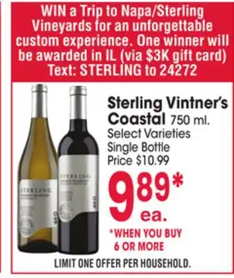 Jewel-Osco Sterling vintner's coastal offer