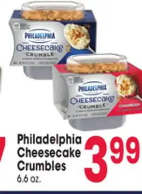 Jewel-Osco Philadelphia cheesecake crumbles offer