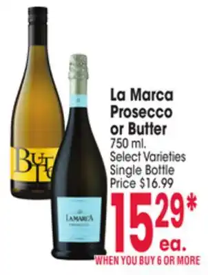 Jewel-Osco La marca prosecco or butter offer