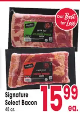 Jewel-Osco Signature select bacon offer