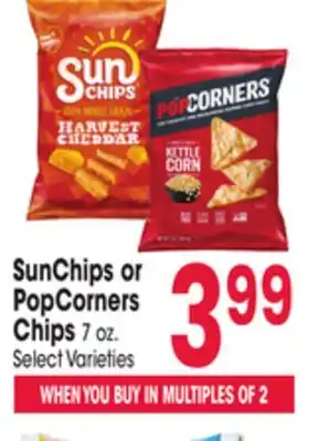 Jewel-Osco Sunchips or popcorners chips offer