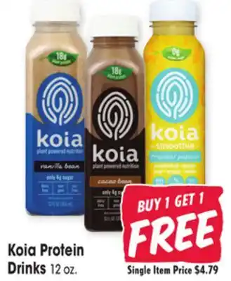 Jewel-Osco Koia protein drinks offer
