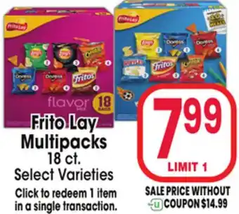 Jewel-Osco Frito lay multipacks offer