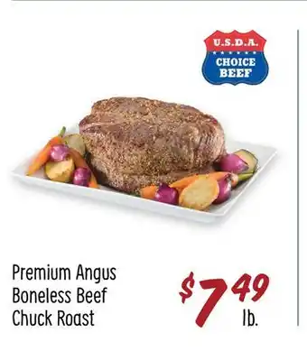 Sprouts Farmers Market Premium angus boneless beef chuck roast offer