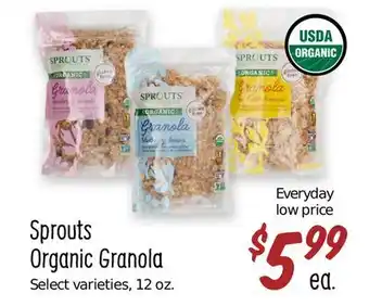 Sprouts Farmers Market Sprouts organic granola offer