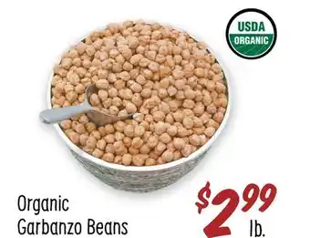 Sprouts Farmers Market Organic garbanzo beans offer