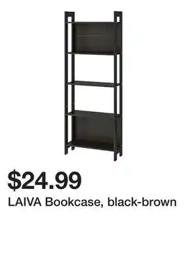 Ikea Laiva bookcase, black-brown offer