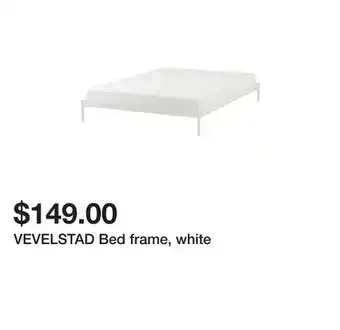 Ikea Vevelstad bed frame, white offer
