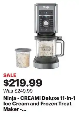 Best Buy Ninja - creami deluxe 11-in-1 ice cream and frozen treat maker - silver offer