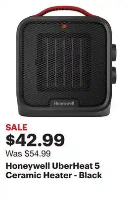 Best Buy Honeywell uberheat 5 ceramic heater - black offer