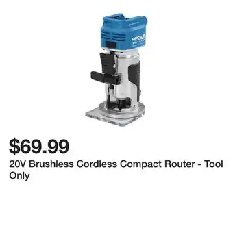 Harbor Freight Tools 20v brushless cordless compact router - tool only offer