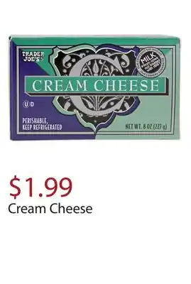 Trader Joe's Cream cheese offer
