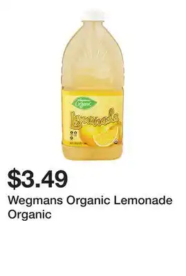 Wegmans Wegmans organic lemonade organic offer