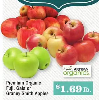 Heinen's Premium organic fuji, gala or granny smith apples offer