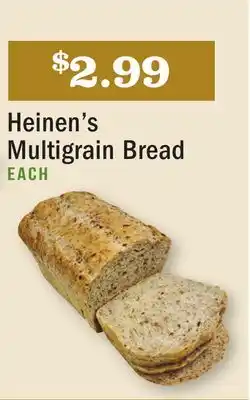 Heinen's Heinen's multigrain bread offer