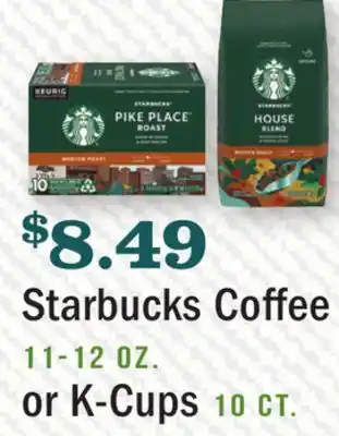 Heinen's Starbucks coffee 11-12 oz. or k-cups 10 ct offer