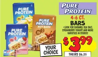 Ollie's Pure protein bars offer