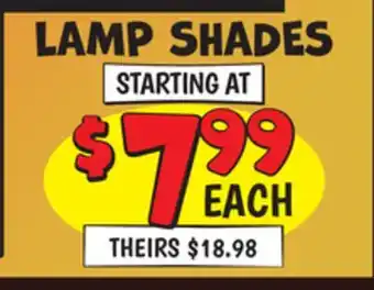 Ollie's Lamp shades offer